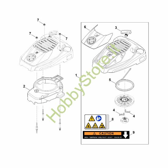 Picture of K - Sistema di avviamento e scatola filtro aria EVC 300.0 (EVC300-0001)